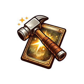 The JankyJoes mark: a hammer striking a card, throwing sparks.